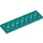 LEGO Donker turquoise Technic Plaat 2 x 8 met Gaten (3738)