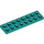 LEGO Dark Turquoise Technic Plate 2 x 8 with Holes (3738)