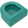 LEGO Dark Turquoise Tile 1 x 1 Half Oval (24246 / 35399)