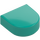 LEGO Dark Turquoise Tile 1 x 1 Half Oval (24246 / 35399)