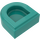 LEGO Turquoise foncé Tuile 1 x 1 Demi Oval (24246 / 35399)