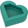 LEGO Dark Turquoise Tile 1 x 1 Heart (5529 / 39739)