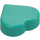 LEGO Dark Turquoise Tile 1 x 1 Heart (5529 / 39739)