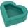 LEGO Dark Turquoise Tile 1 x 1 Heart (5529 / 39739)