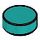 LEGO Dark Turquoise Tile 1 x 1 Round (35381 / 98138)