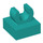LEGO Turquoise foncé Tuile 1 x 1 avec Agrafe (Surélevé &quot;C&quot;) (15712 / 44842)