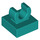 LEGO Dark Turquoise Tile 1 x 1 with Clip (Raised &quot;C&quot;) (44842)