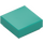 LEGO Dark Turquoise Tile 1 x 1 with Groove (3070 / 30039)