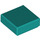 LEGO Dark Turquoise Tile 1 x 1 with Groove (3070 / 30039)