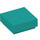 LEGO Dark Turquoise Tile 1 x 1 with Groove (3070 / 30039)