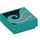 LEGO Turquoise foncé Tuile 1 x 1 avec Wave avec rainure (3070 / 48277)
