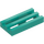 LEGO Turquoise Foncé Tuile 1 x 2 Grille (avec Rainure inférieure) (2412 / 30244)