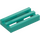 LEGO Turquoise Foncé Tuile 1 x 2 Grille (avec Rainure inférieure) (2412 / 30244)