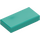 LEGO Dark Turquoise Tile 1 x 2 with Groove (3069 / 30070)