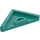 LEGO Turquoise foncé Tuile 2 x 2 Triangulaire (35787)