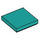 LEGO Dark Turquoise Tile 2 x 2 with Groove (3068 / 88409)