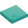 LEGO Dark Turquoise Tile 2 x 2 with Groove (3068 / 88409)