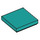 LEGO Turquoise foncé Tuile 2 x 2 avec rainure (3068 / 88409)