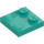 LEGO Dark Turquoise Tile 2 x 2 with Studs on Edge (33909)