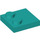 LEGO Turquoise foncé Tuile 2 x 2 avec Goujons sur Bord (33909)