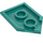 LEGO Turquoise foncé Tuile 2 x 3 Pentagonal (22385 / 35341)