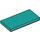 LEGO Dark Turquoise Tile 2 x 4 (87079)