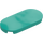 LEGO Dark Turquoise Tile 2 x 4 with Rounded Ends (66857)