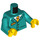 LEGO Dark Turquoise Train Conductor Minifig Torso (973 / 76382)