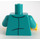 LEGO Dark Turquoise Train Conductor Minifig Torso (973 / 76382)