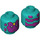 LEGO Turquoise foncé Vision Minifigure Diriger (Goujon de sécurité) (3274 / 103700)