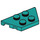 LEGO Dark Turquoise Wedge Plate 2 x 4 (51739)