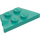 LEGO Dark Turquoise Wedge Plate 2 x 4 (51739)