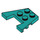 LEGO Donker Turquoise Wig Plaat 3 x 4 met noppen (28842 / 48183)