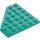 LEGO Dark Turquoise Wedge Plate 6 x 6 Corner (6106)