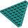 LEGO Dark Turquoise Wedge Plate 8 x 8 Corner (30504)