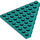 LEGO Donker Turquoise Wig Plaat 8 x 8 Hoek (30504)