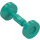 LEGO Donker turquoise Wielen voor Trolley / Skateboard (2496 / 88423)