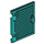 LEGO Turquoise foncé Fenêtre 1 x 2 x 3 Shutter avec Hinges et poignée (60800 / 77092)