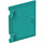 LEGO Donker Turquoise Venster 1 x 2 x 3 Shutter met Hinges en handvat (60800 / 77092)