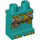 LEGO Donker Turquoise Geel Tusk Elephant Minifigure Heupen en benen (73200 / 101316)