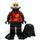 LEGO Darth Vader in Rood Holiday Vest minifiguur