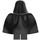 LEGO Darth Vader mit Weiß Kopf und Stretchable Umhang mit Printed Arme (Stirnrunzeln) Minifigur