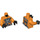 LEGO Deap Sea Diver mit Orange Outfit Minifig Torso (973 / 76382)