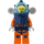 LEGO Deep Sea Diver med Hjelm med Luft Tanke - Kvinde Minifigur