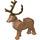 LEGO Deer met Reindeer Wit Patch (51591 / 69060)