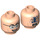 LEGO Dennis Nedry Minifigure Head (Recessed Solid Stud) (3626 / 55310)