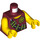 LEGO Dino Minifig Torso met D logo en Bandolier (973 / 76382)