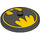 LEGO Dish 4 x 4 with Batman Logo (Solid Stud) (3960 / 76631)