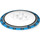 LEGO Dish 6 x 6 mit Dark Azure Outer Ring (Feste Noppen) (21637 / 44375)