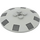 LEGO Dish 6 x 6 met Grijs vents (Massieve Studs) (21599 / 101647)